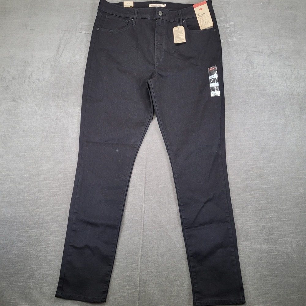 Levi's 721 High Rise Skinny Jeans Black Hypersoft Women's Size 34x31 NEW